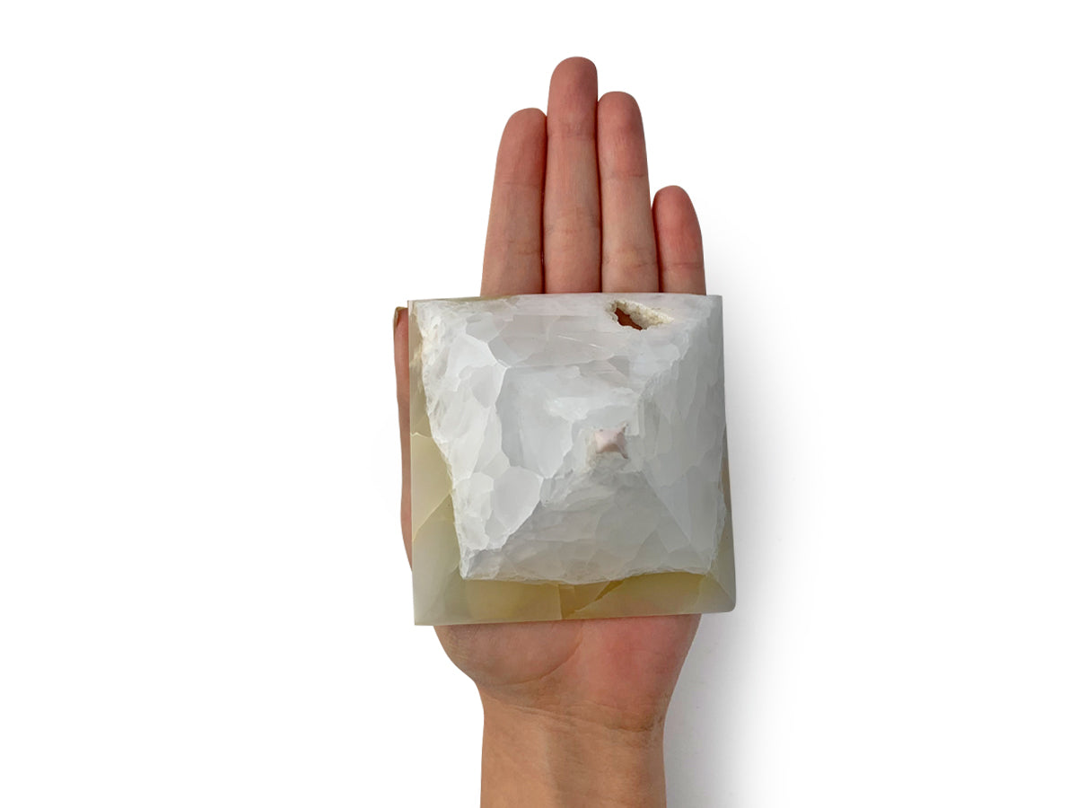 White Onyx Pyramid