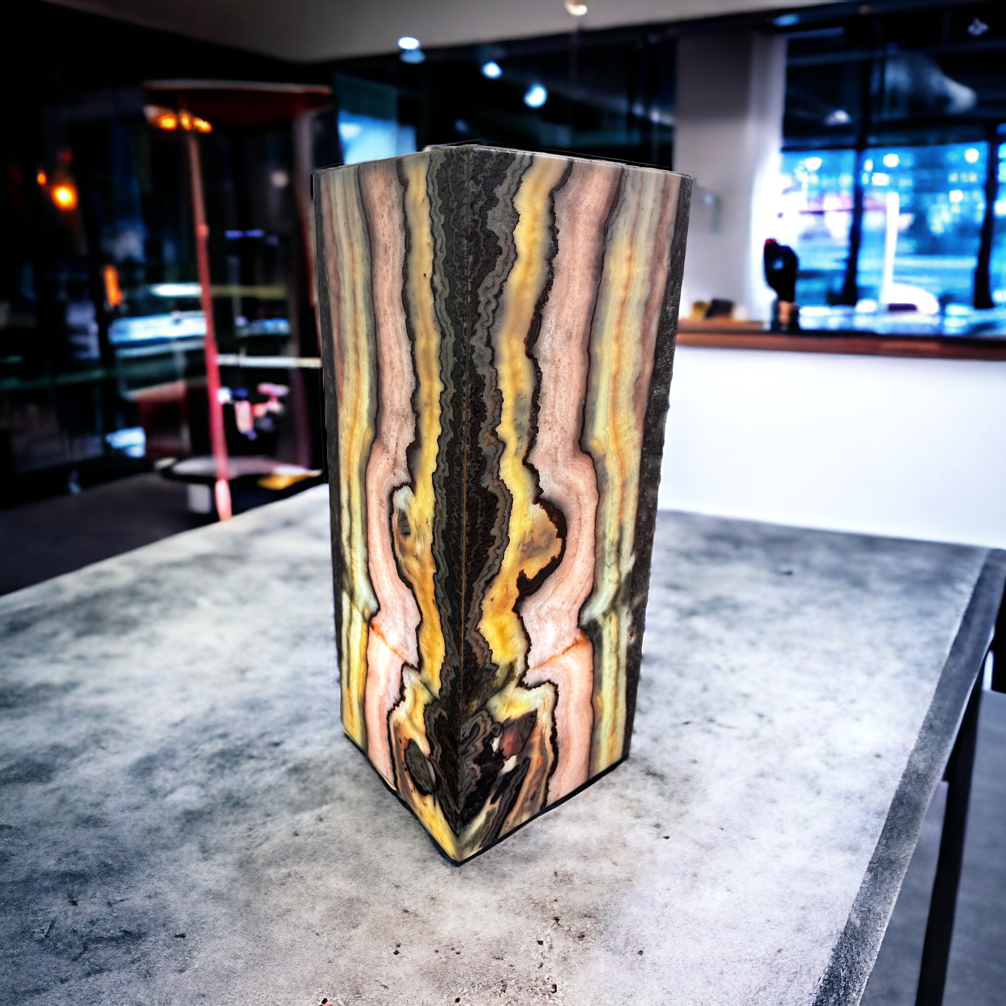 Serpentine Onyx Lamp