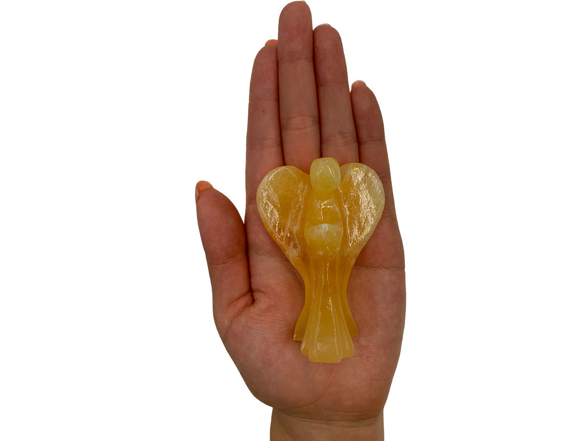 Orange Calcite Angel Polished