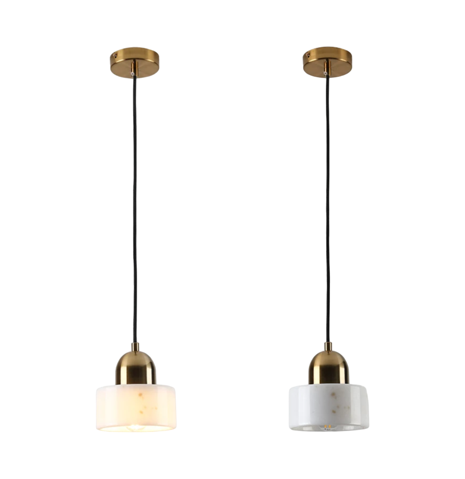 White Marble Hanging Lamp