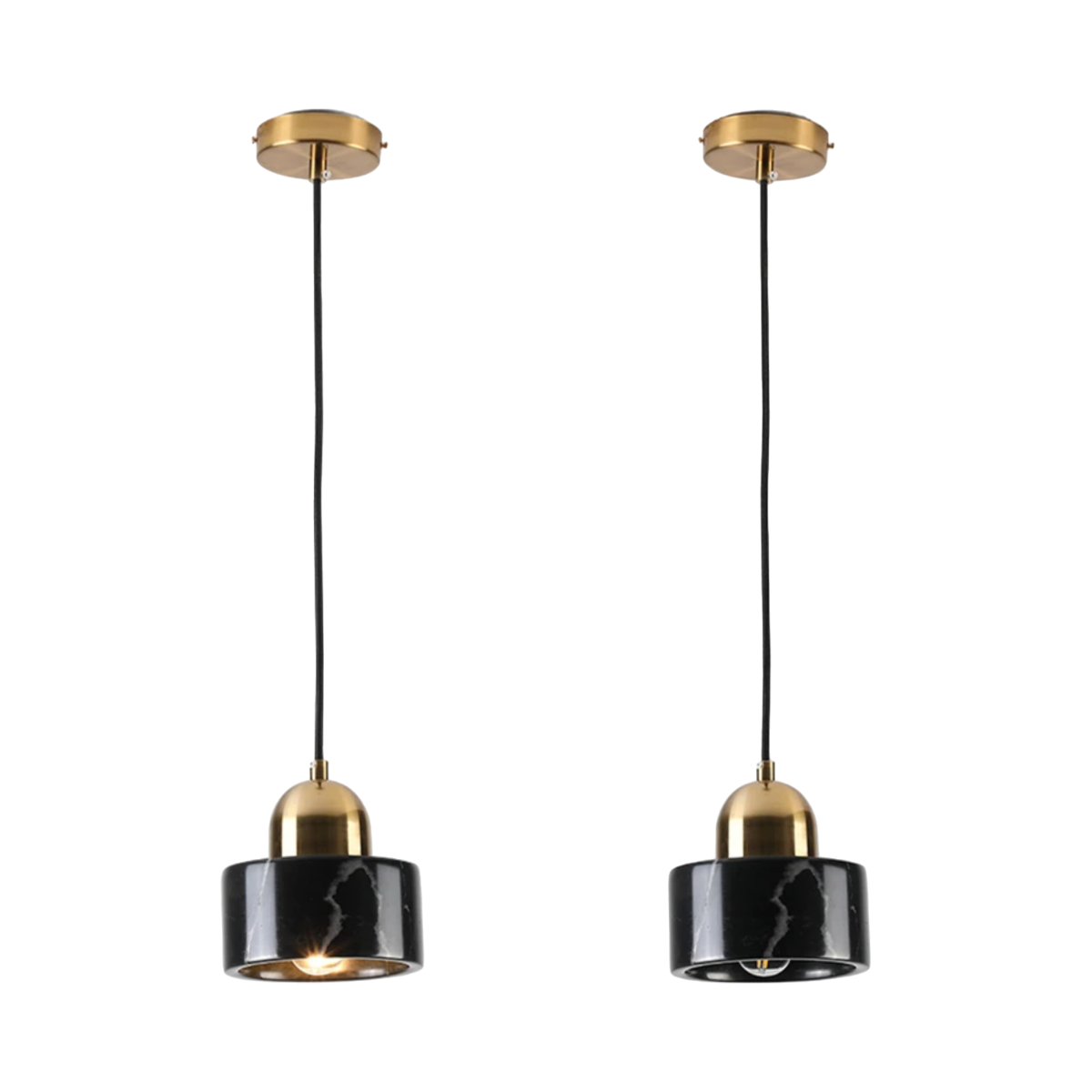 Black Marble Hanging Lamp