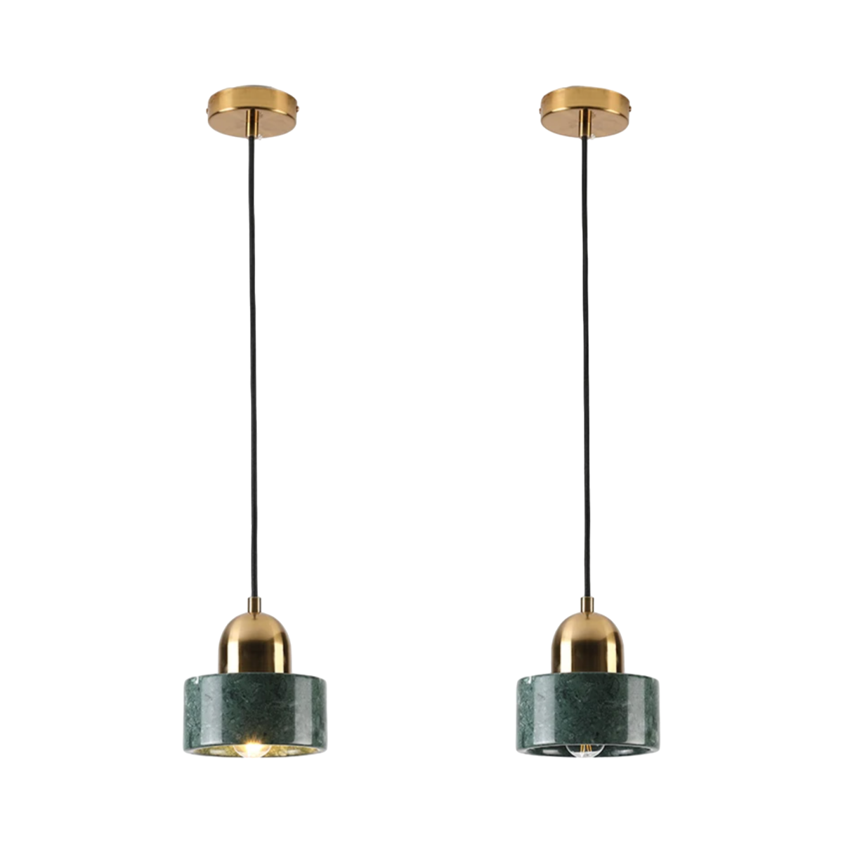 Green Marble Hanging Lamp