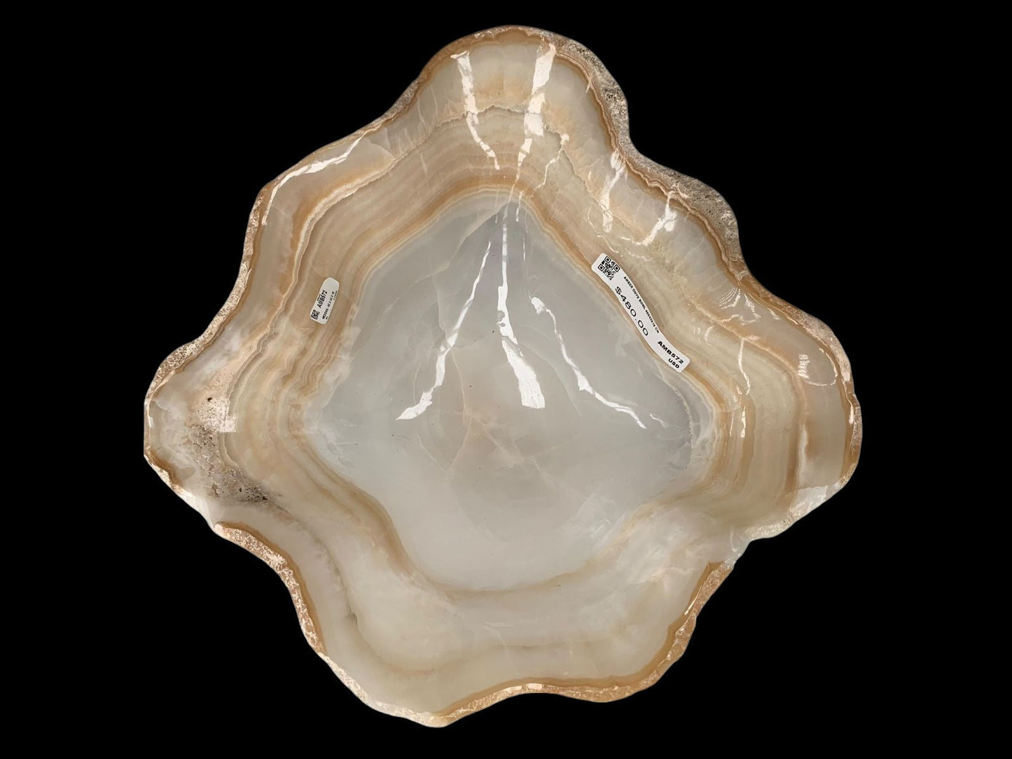 Red Aztec Onyx Bowl AMB572