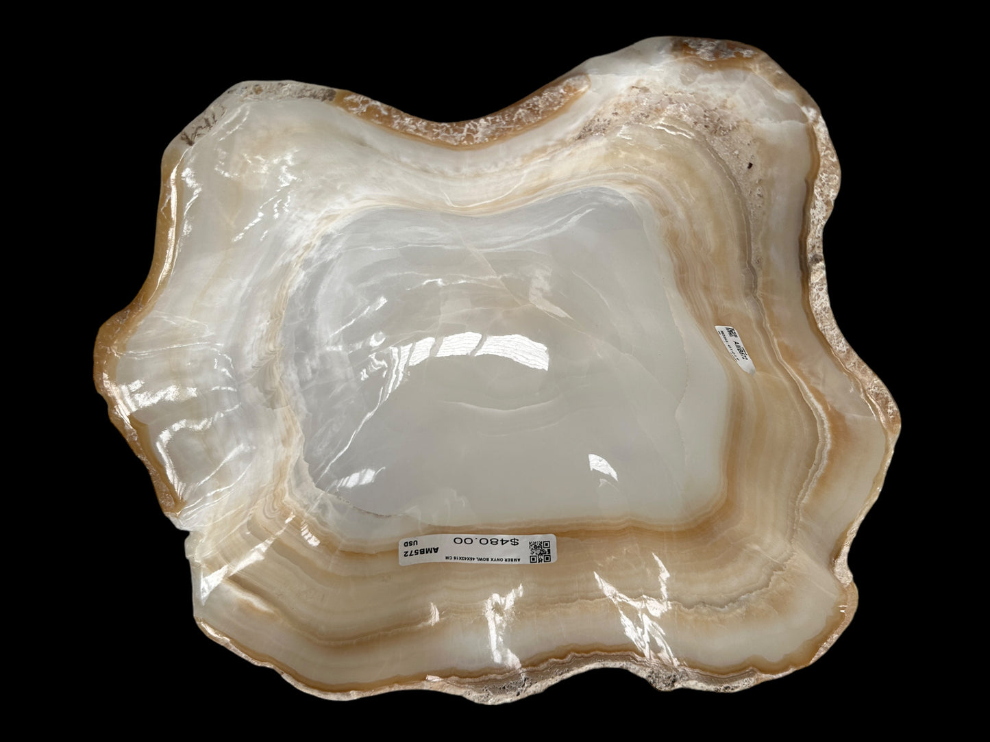 Red Aztec Onyx Bowl AMB572