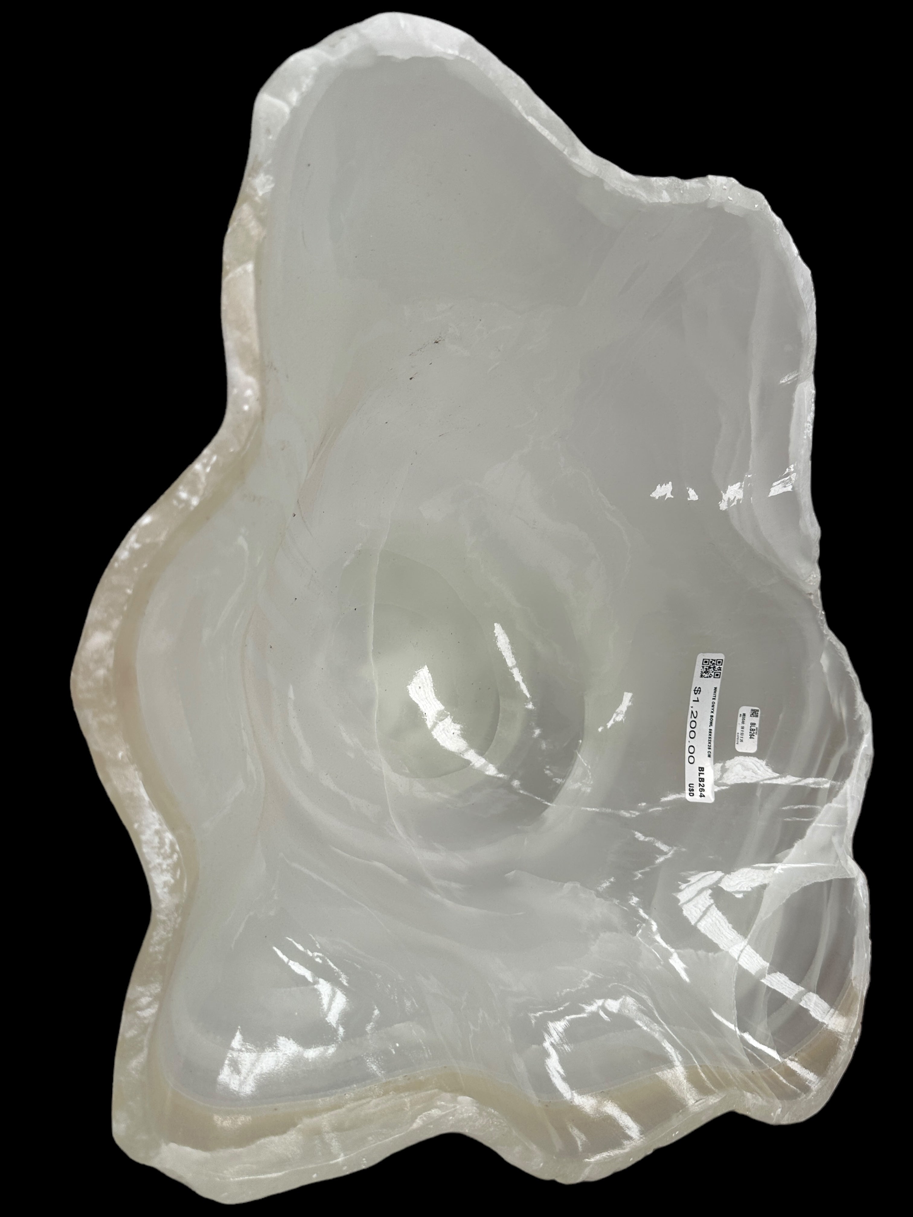 White Onyx Bowl  BLB264