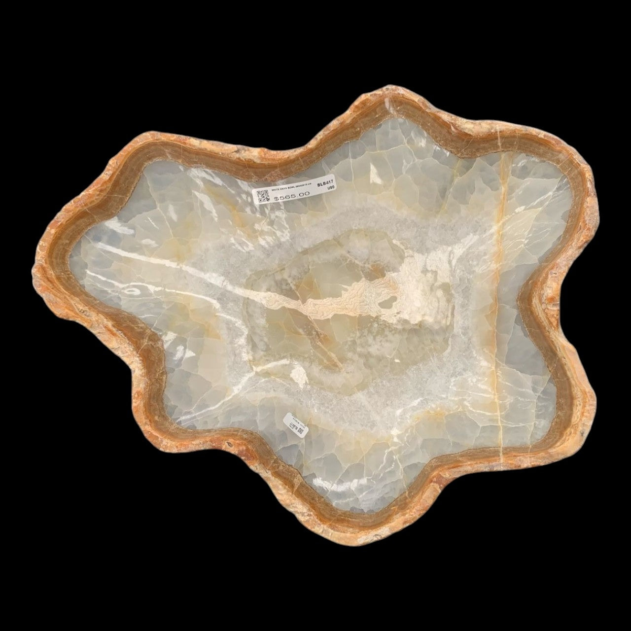 White Onyx Bowl  BLB417