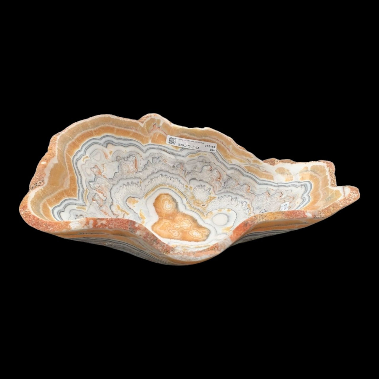 Zebra Calcite Bowl CCE163