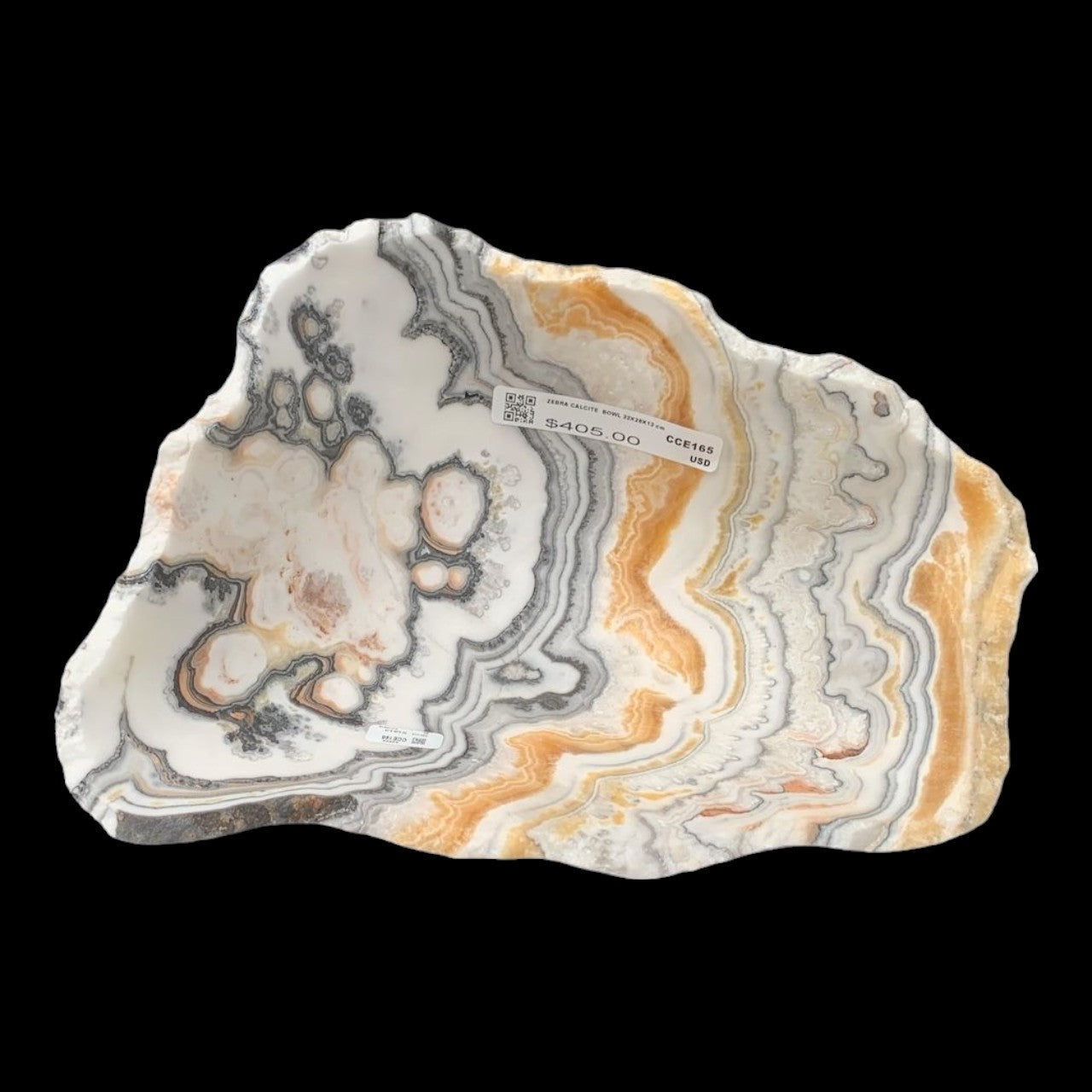 Zebra Calcite Bowl CCE165