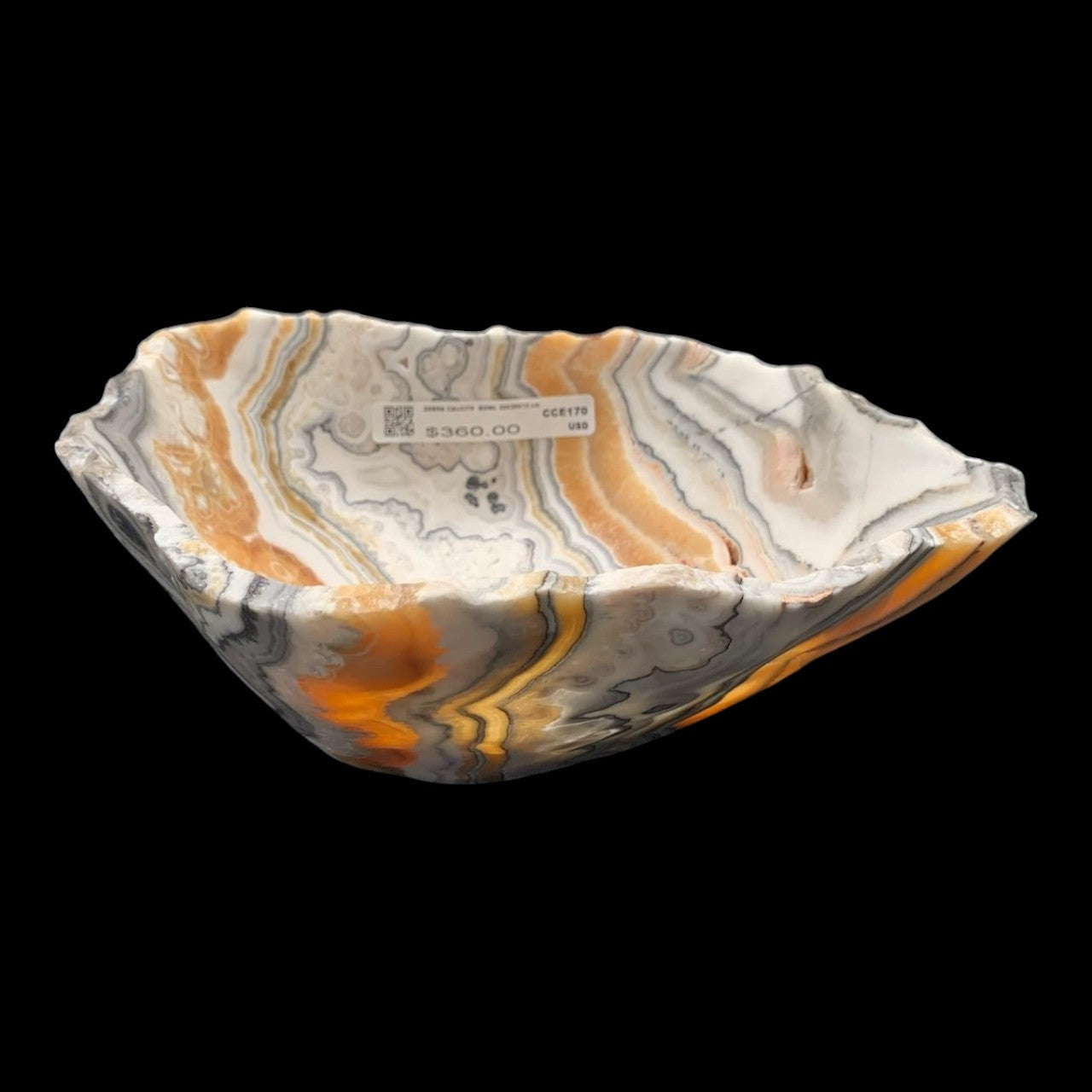 Zebra Calcite Bowl CCE170