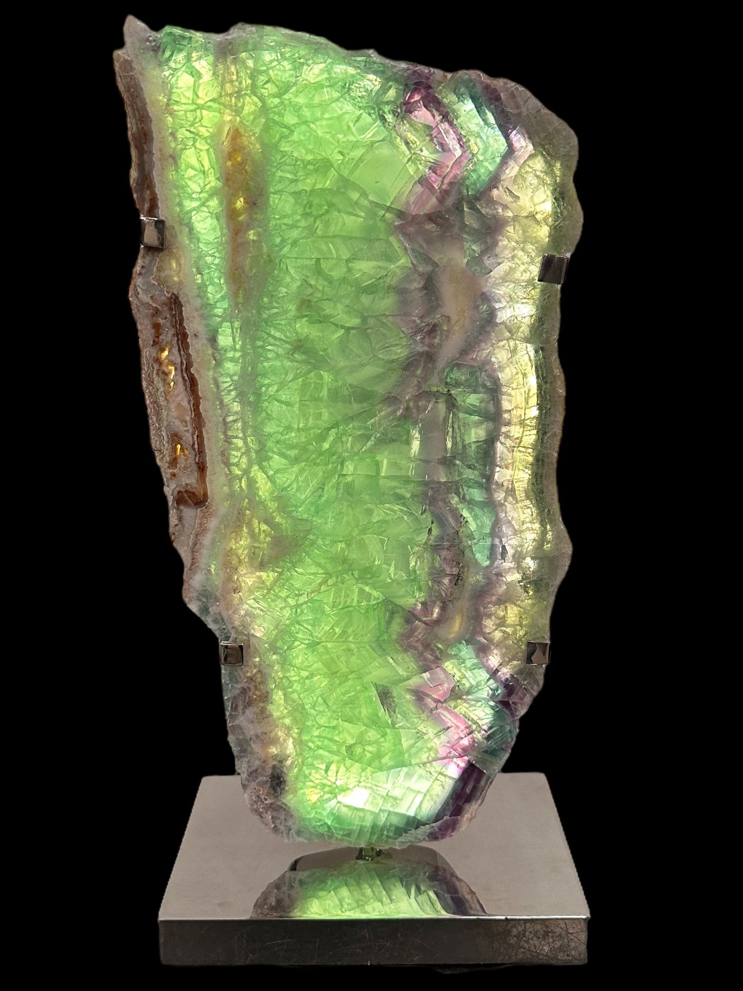 Fluorite Slab Lamp 46cm