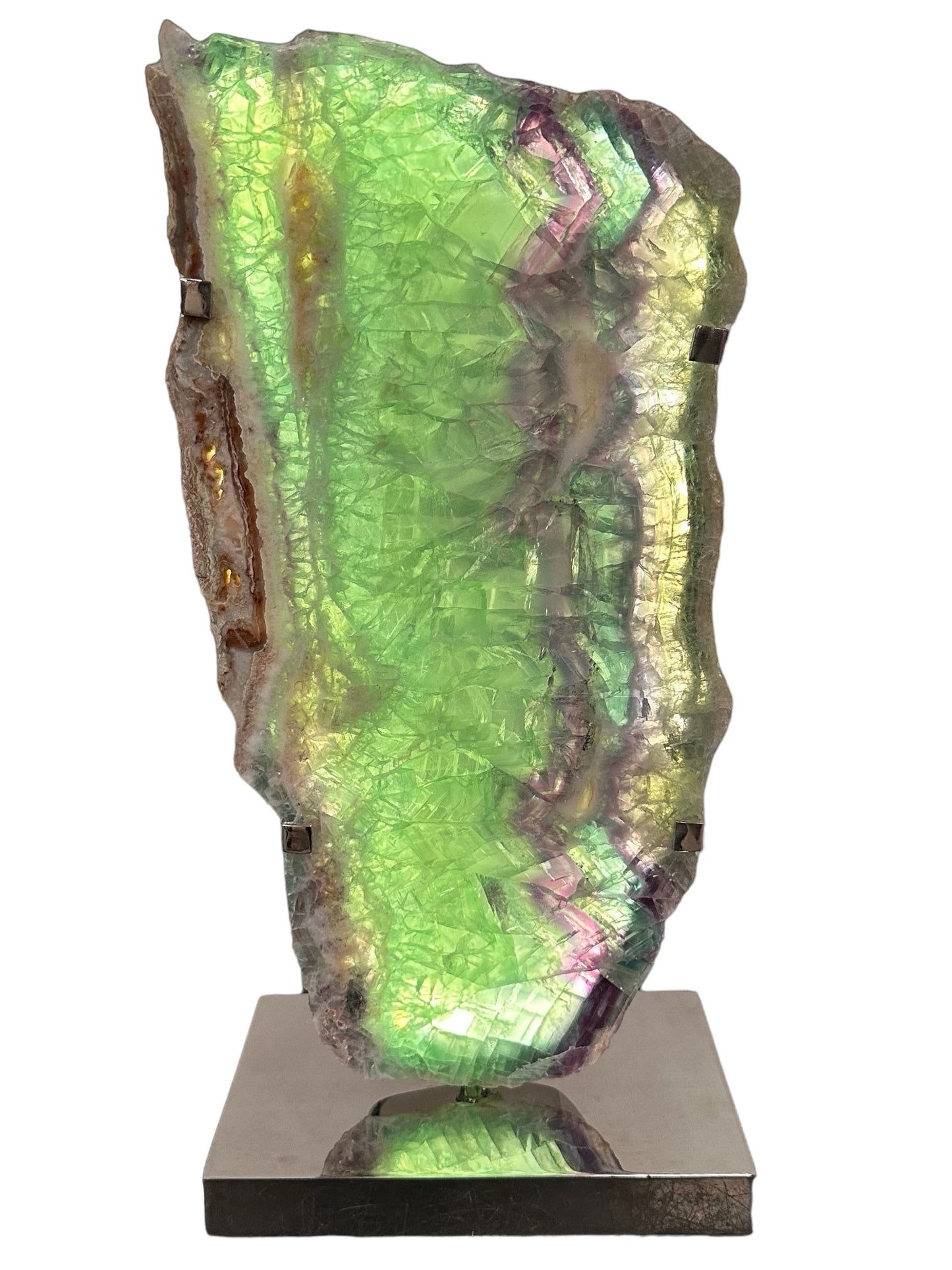 Fluorite Slab Lamp 46cm