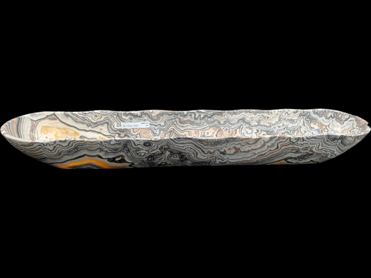 Zebra Onyx Bowl Extra Quality ZBRI143