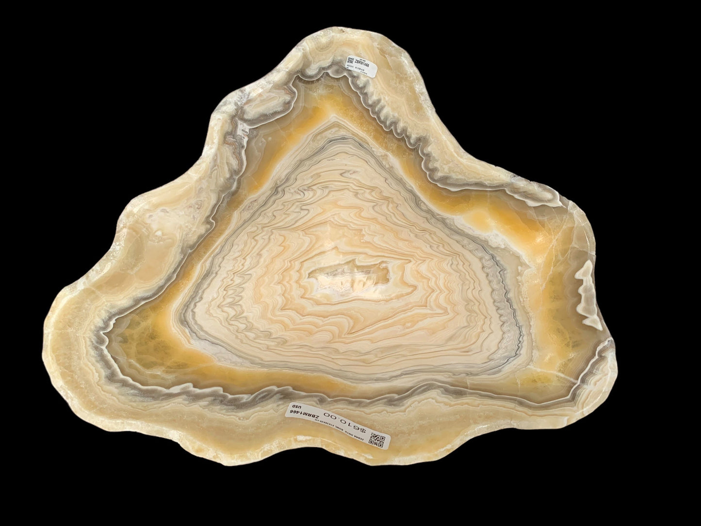 Extra Zebra Onyx Decorative Bowl ZBRM1466