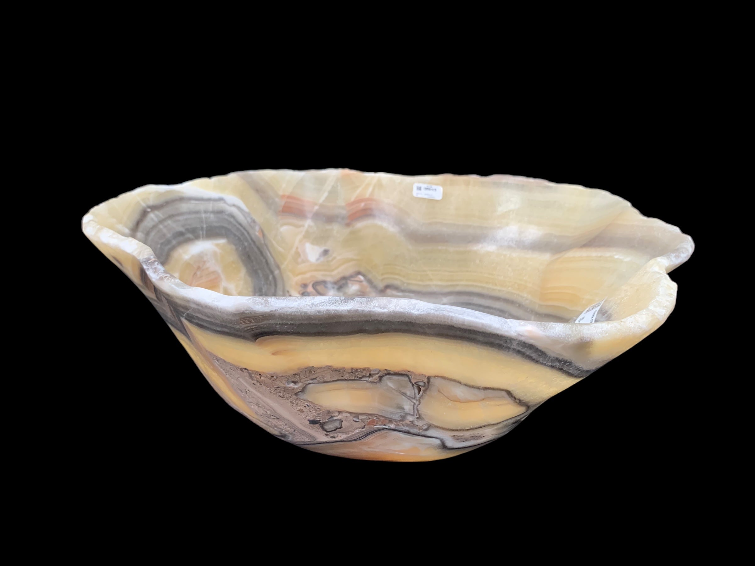 Extra Zebra Onyx Decorative Bowl ZBRM1479