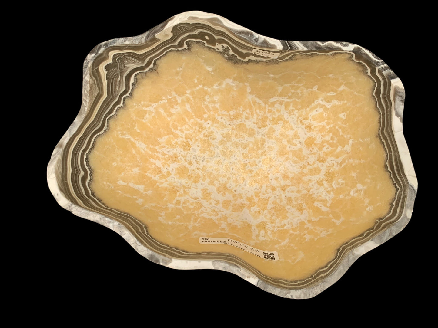 Extra Zebra Onyx Decorative Bowl ZBRM1484