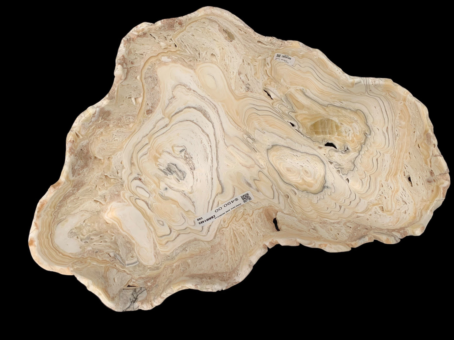 Zebra Onyx Decorative Bowl ZBRM1485