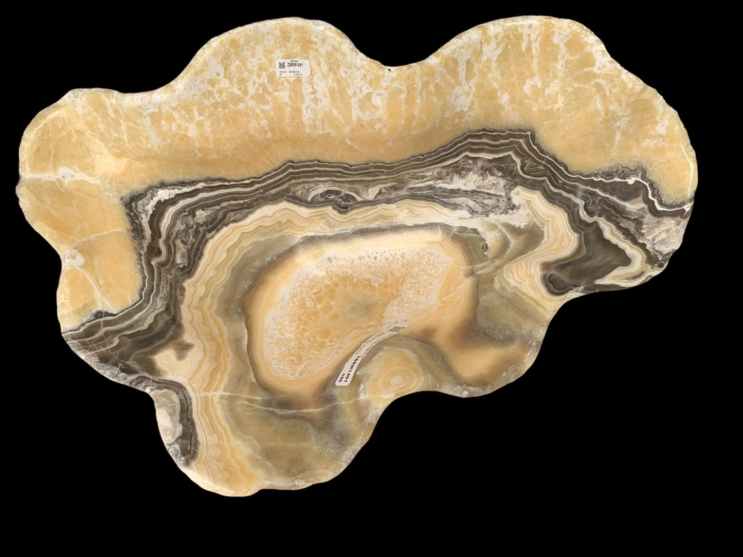 Extra Zebra Onyx Decorative Bowl ZBRM1491