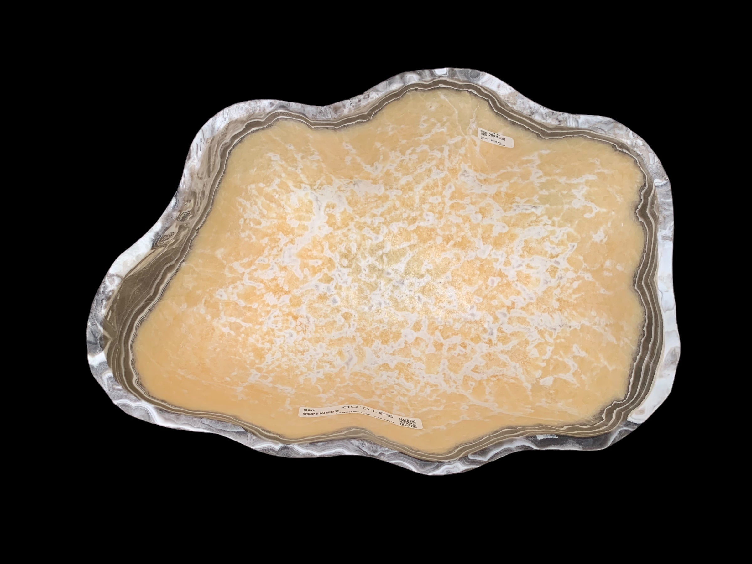 Extra Zebra Onyx Decorative Bowl ZBRM1496