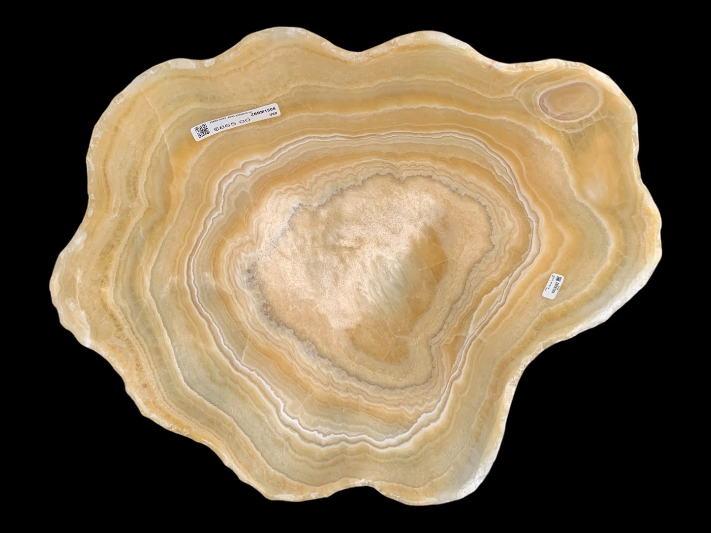 Extra Zebra Onyx Decorative Bowl ZBRM1506