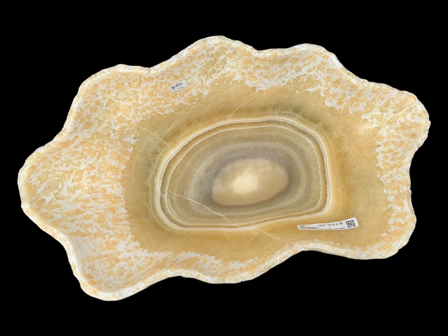 Extra Zebra Onyx Decorative Bowl ZBRM1508