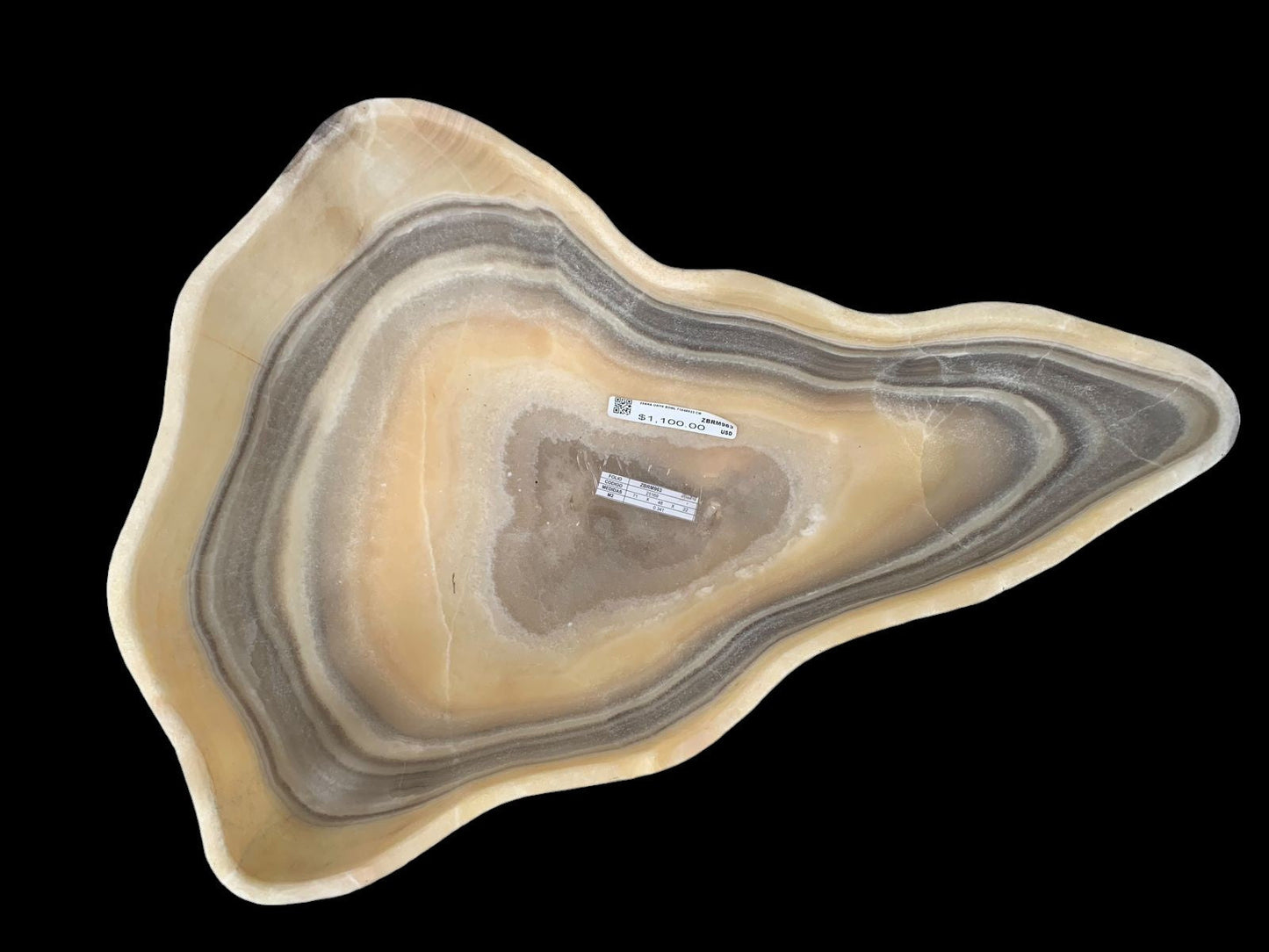 Extra Zebra Onyx Bowl ZBRM963