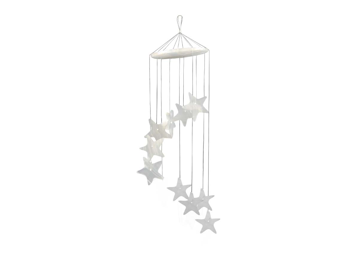 Star Wind Chime White Onyx