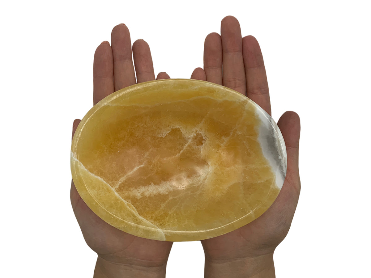 Orange Calcite Soap Dish