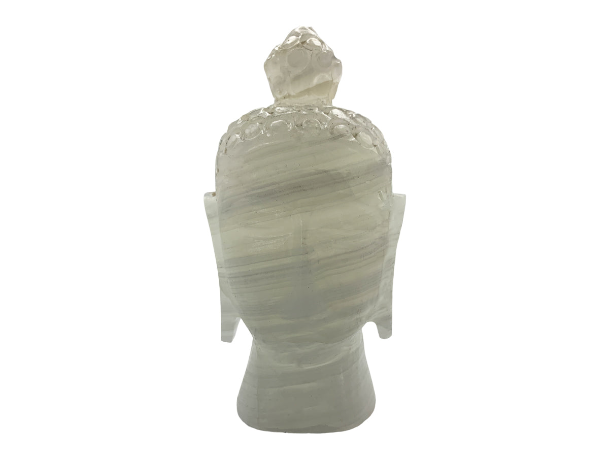 White Onyx Head Buddha