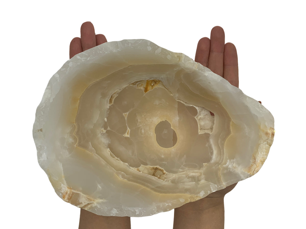 White Onyx Bowl 20X15~8 Cm