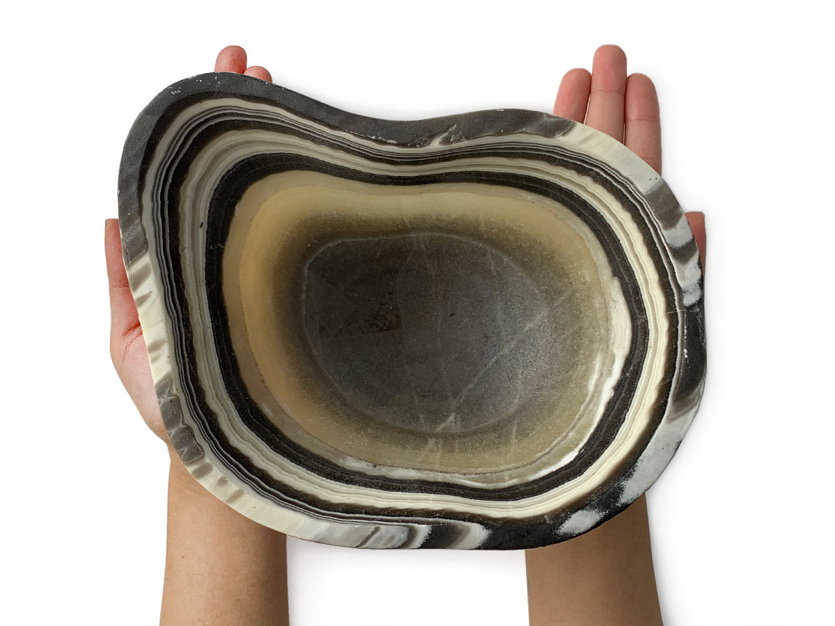 Zebra onyx deep bowl (20x15cm)