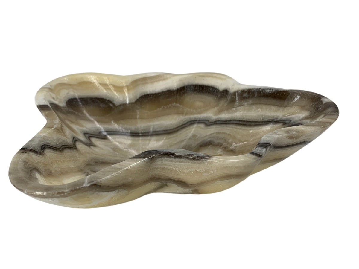 Zebra Onyx Irregular Bowl Polished 16X12X4 Cm