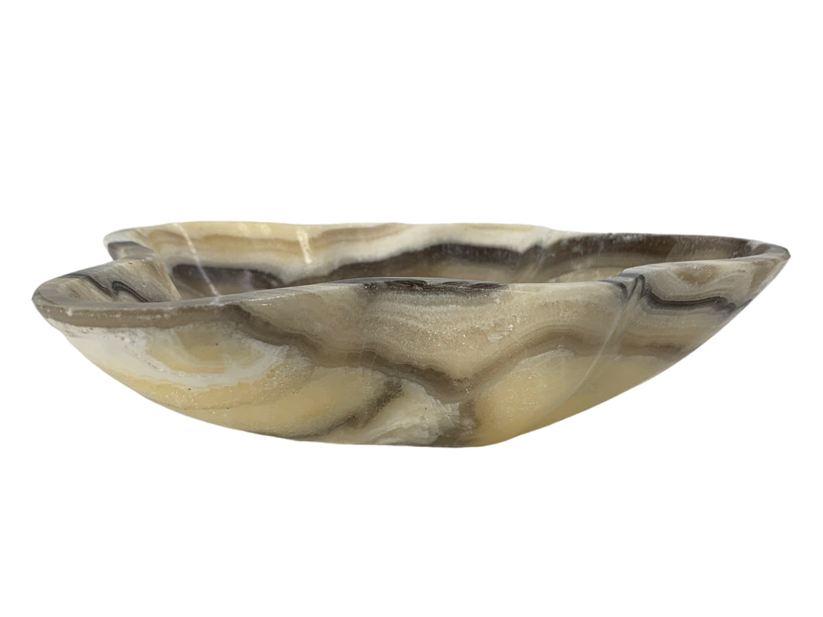 Zebra Onyx Irregular Bowl Polished 16X12X4 Cm