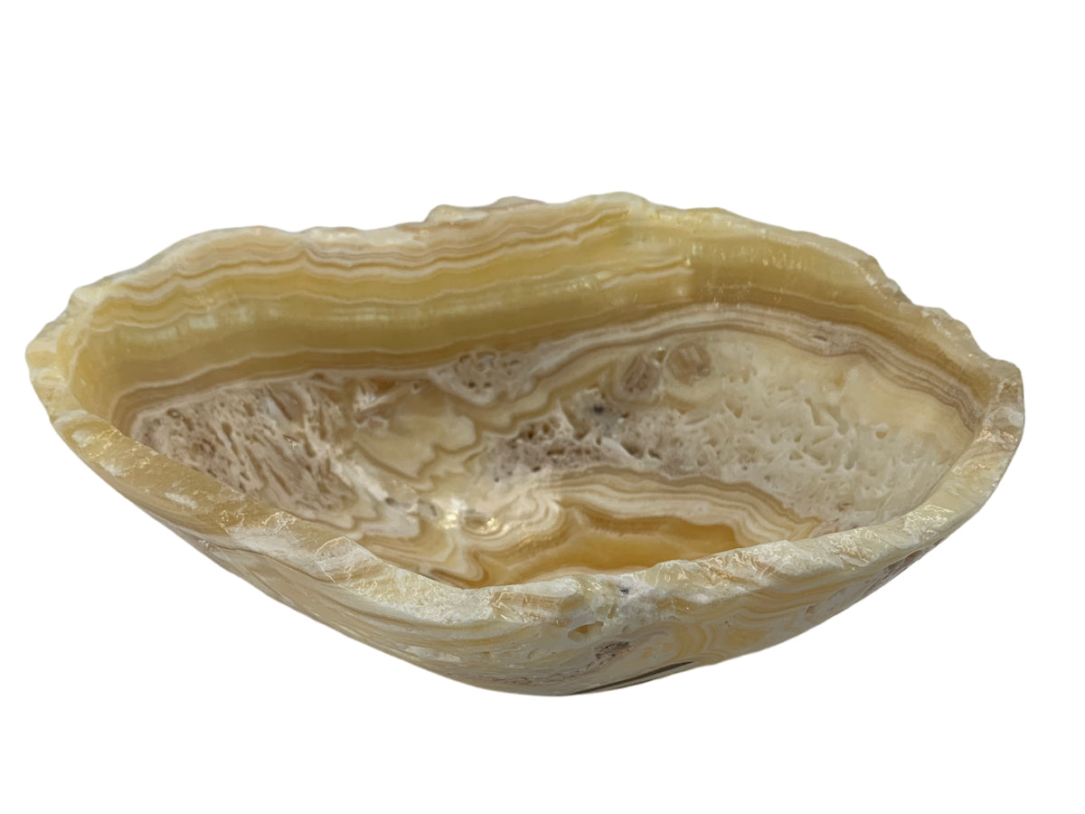Honey Onyx Bowl Polished 20X15~8 Cm
