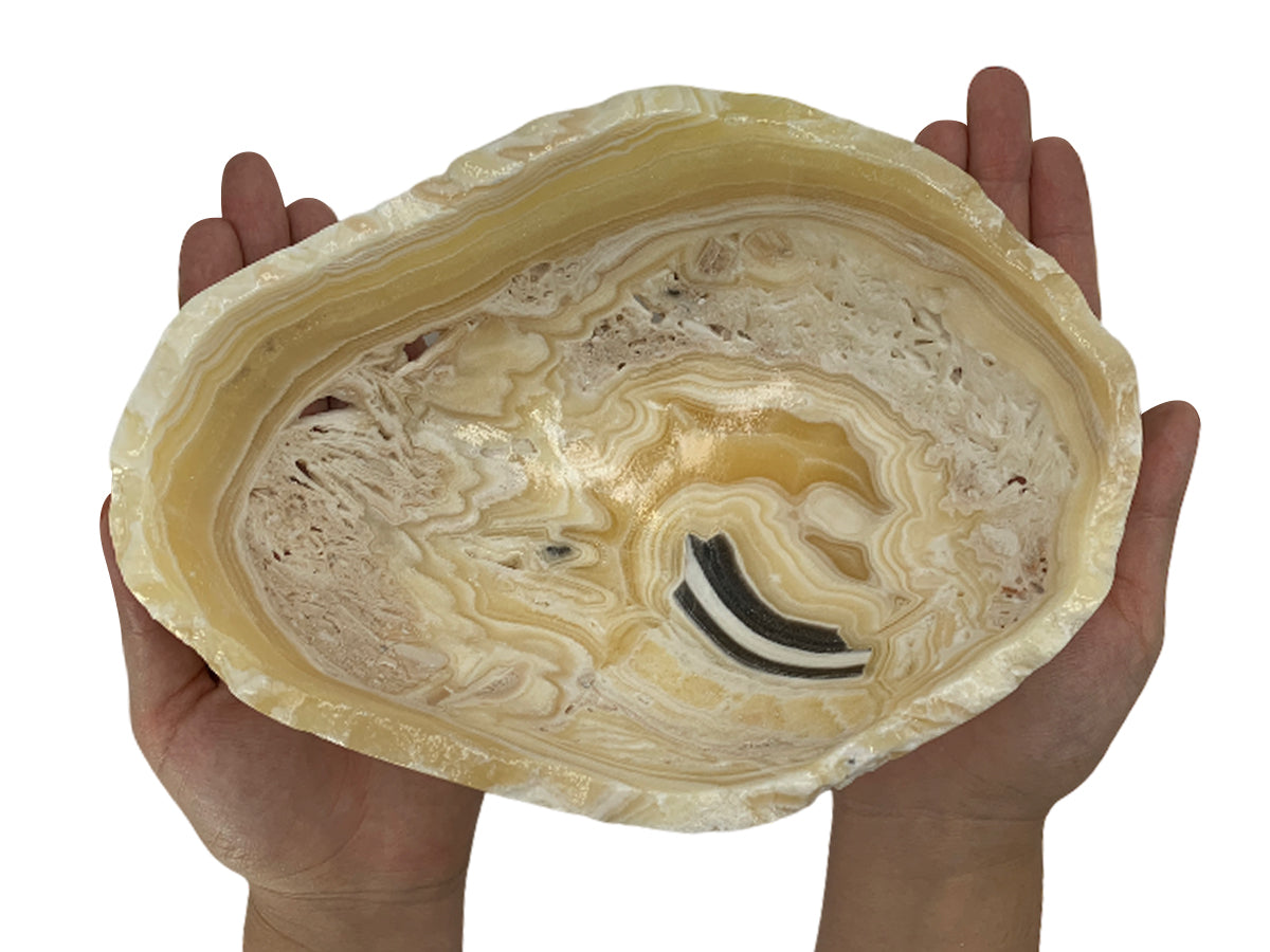 Honey Onyx Bowl Polished 20X15~8 Cm
