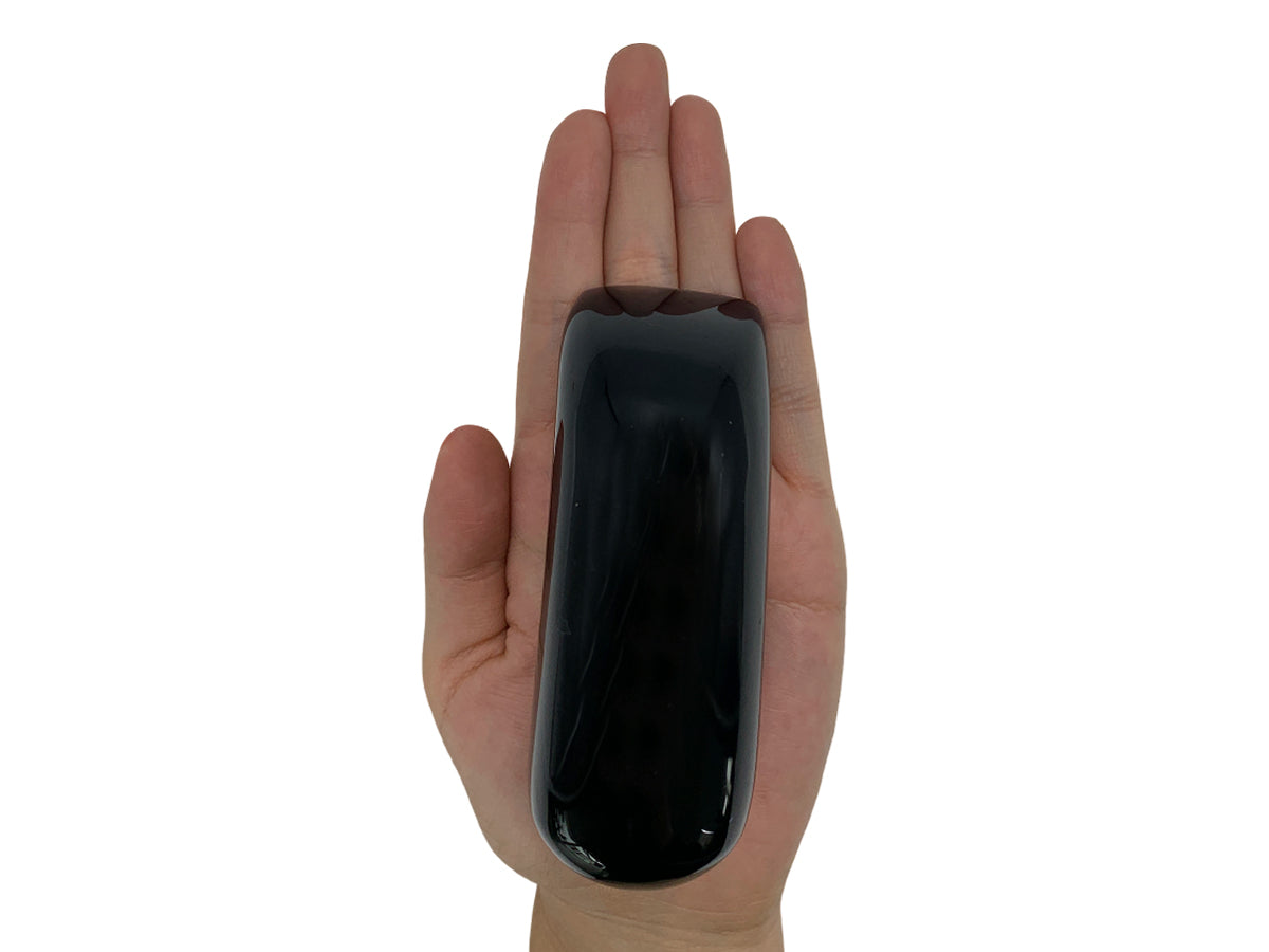 Black Obsidian Tongue Polished 9 Cm