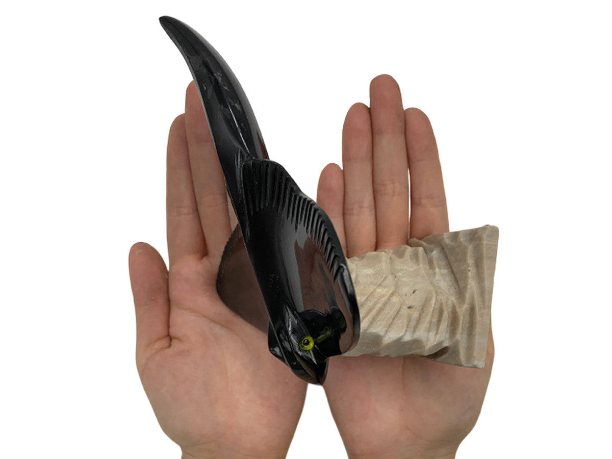 Black Onyx Stingray On Base