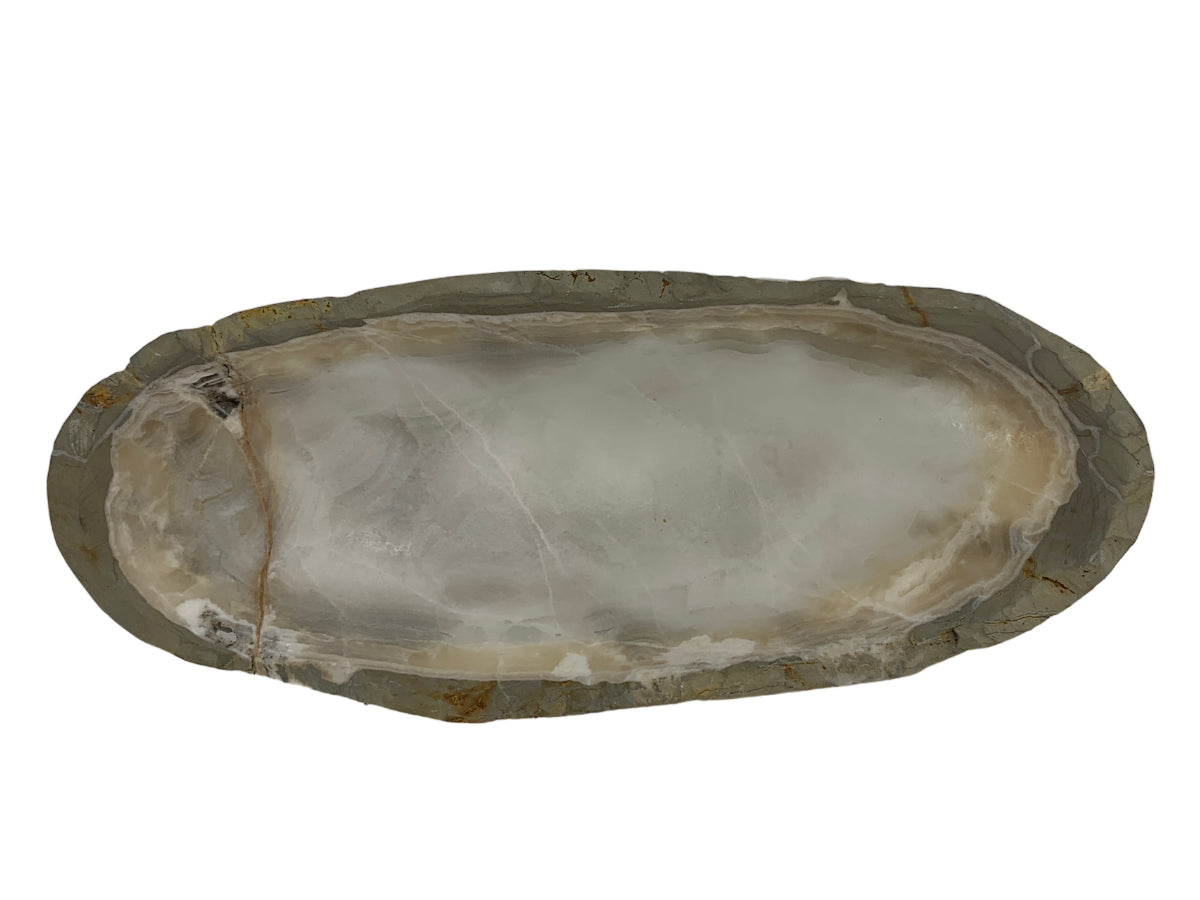 Gray Onyx Irregular Bowl 25X10X5 Cm