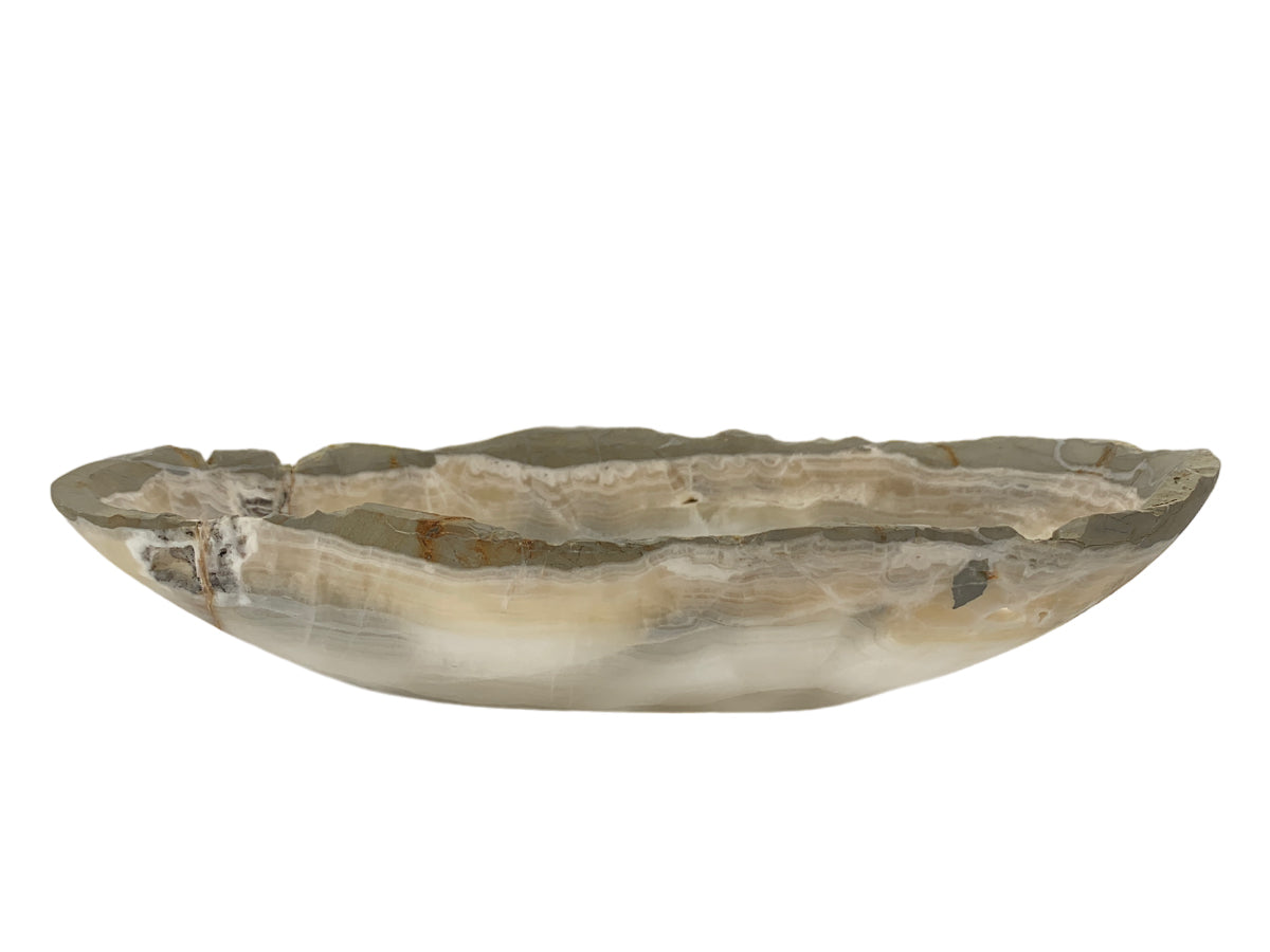 Gray Onyx Irregular Bowl 25X10X5 Cm
