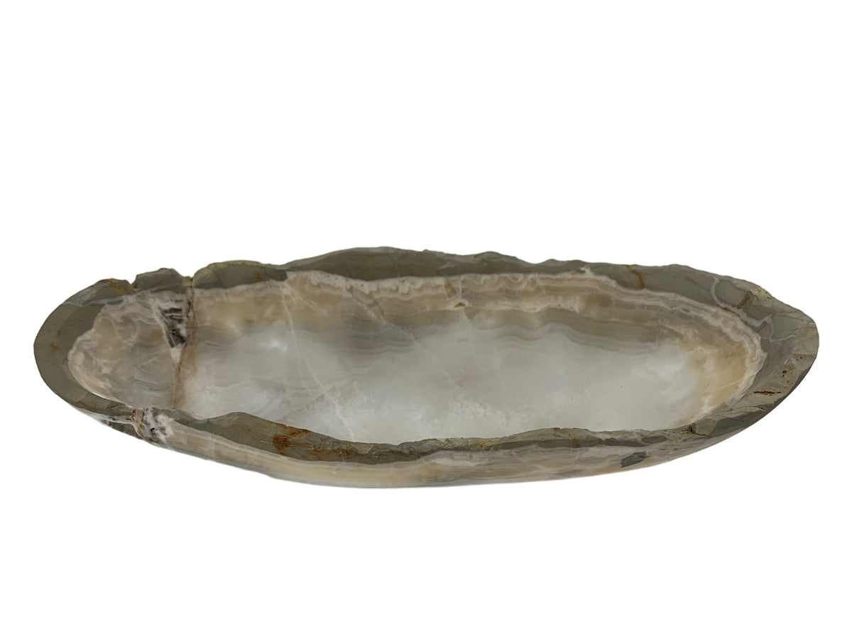 Gray Onyx Irregular Bowl 25X10X5 Cm