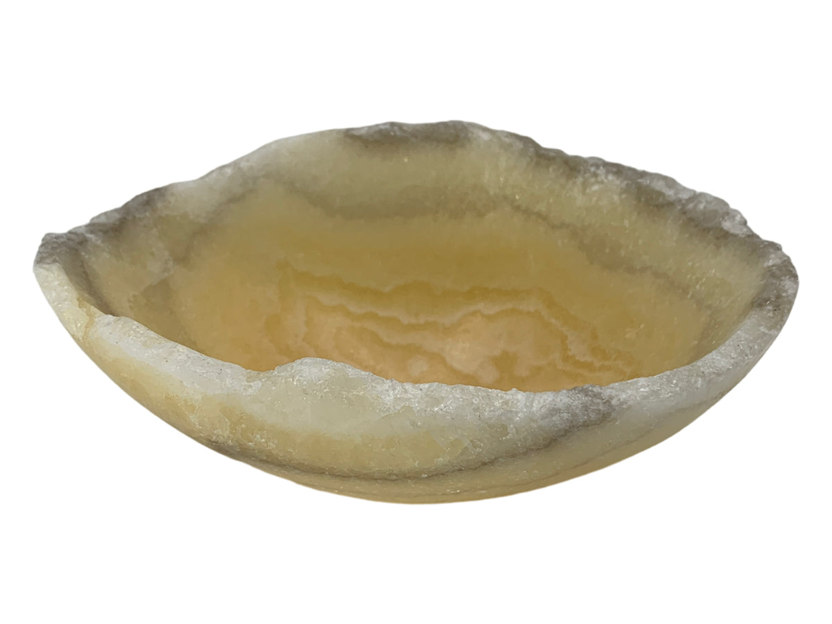 Honey Onyx Irregular Snack Bowl 12-15~7Cm