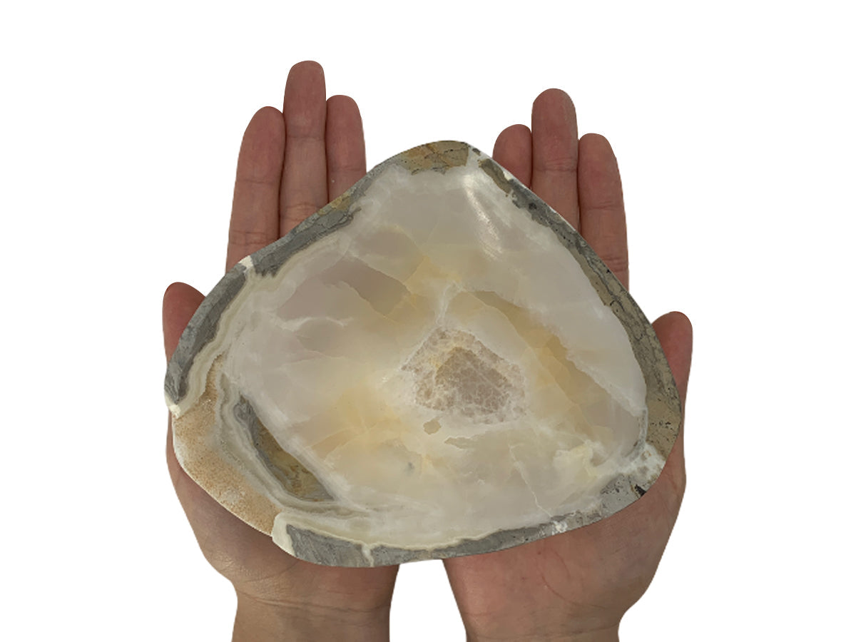 Gray Onyx Irregular Snack Bowl Polished 12-15 ~7Cm