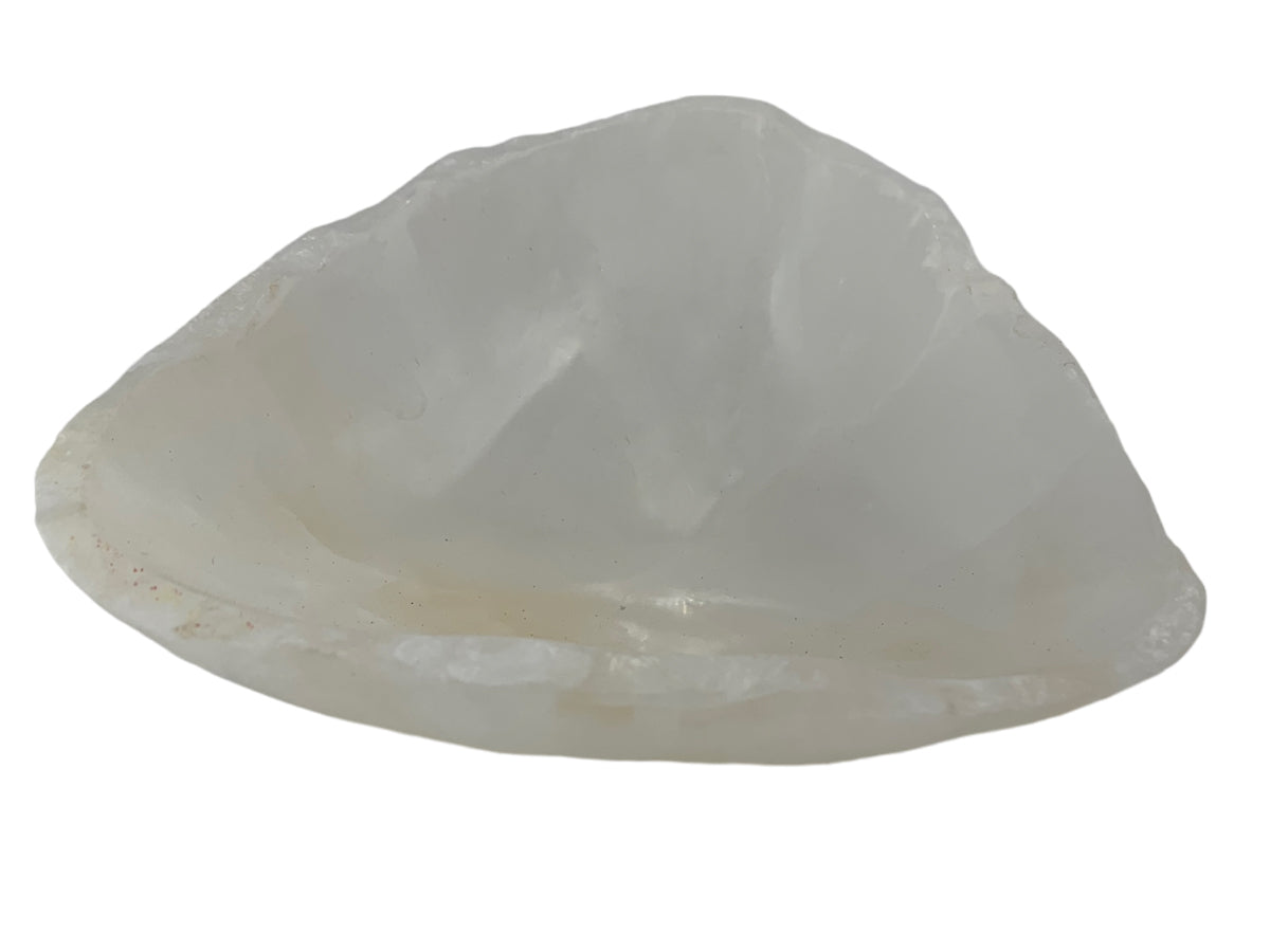White Onyx Irregular Snack Bowl Polished 12-15 ~7Cm