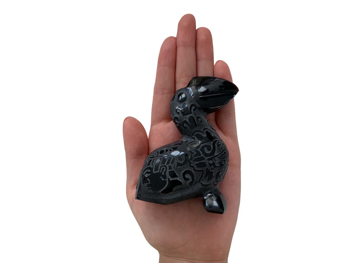 Black Obsidian Toucan Polished 6X3.5X9 Cm