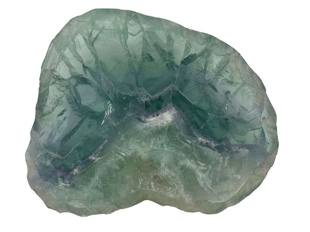 Fluorite Irregular Snack Bowl Polished 14-16 ~ 3-6 Cm