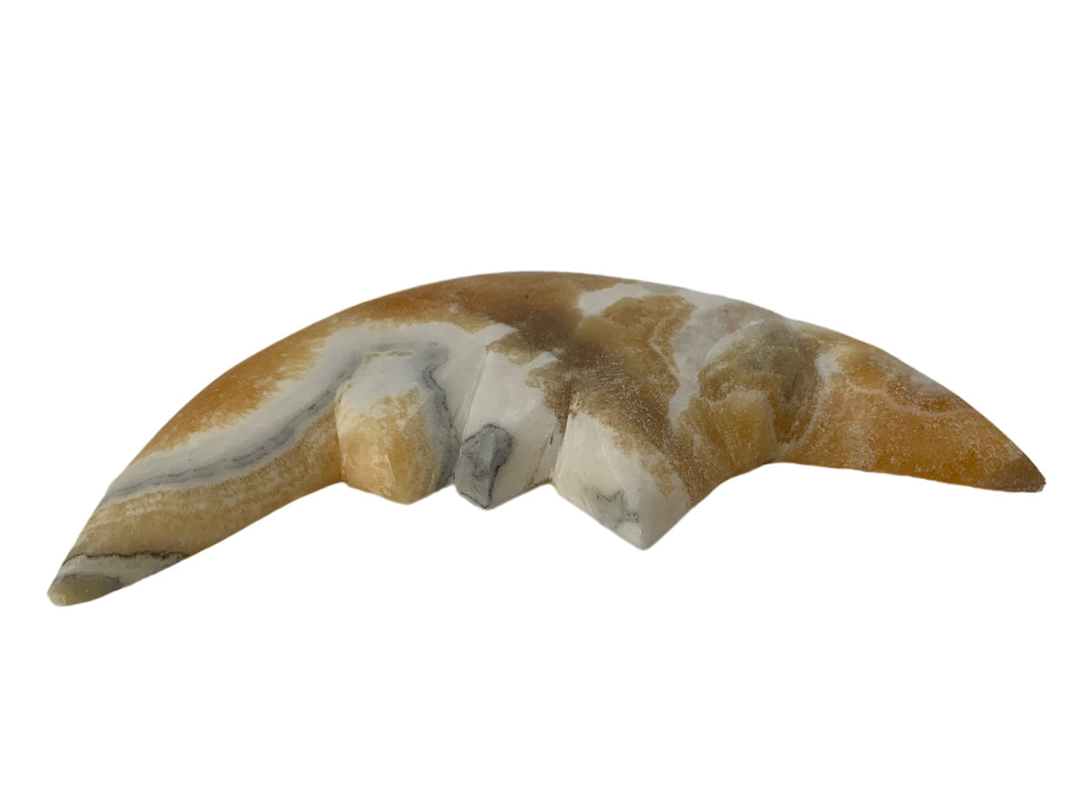 Zebra Calcite Half Moon Face