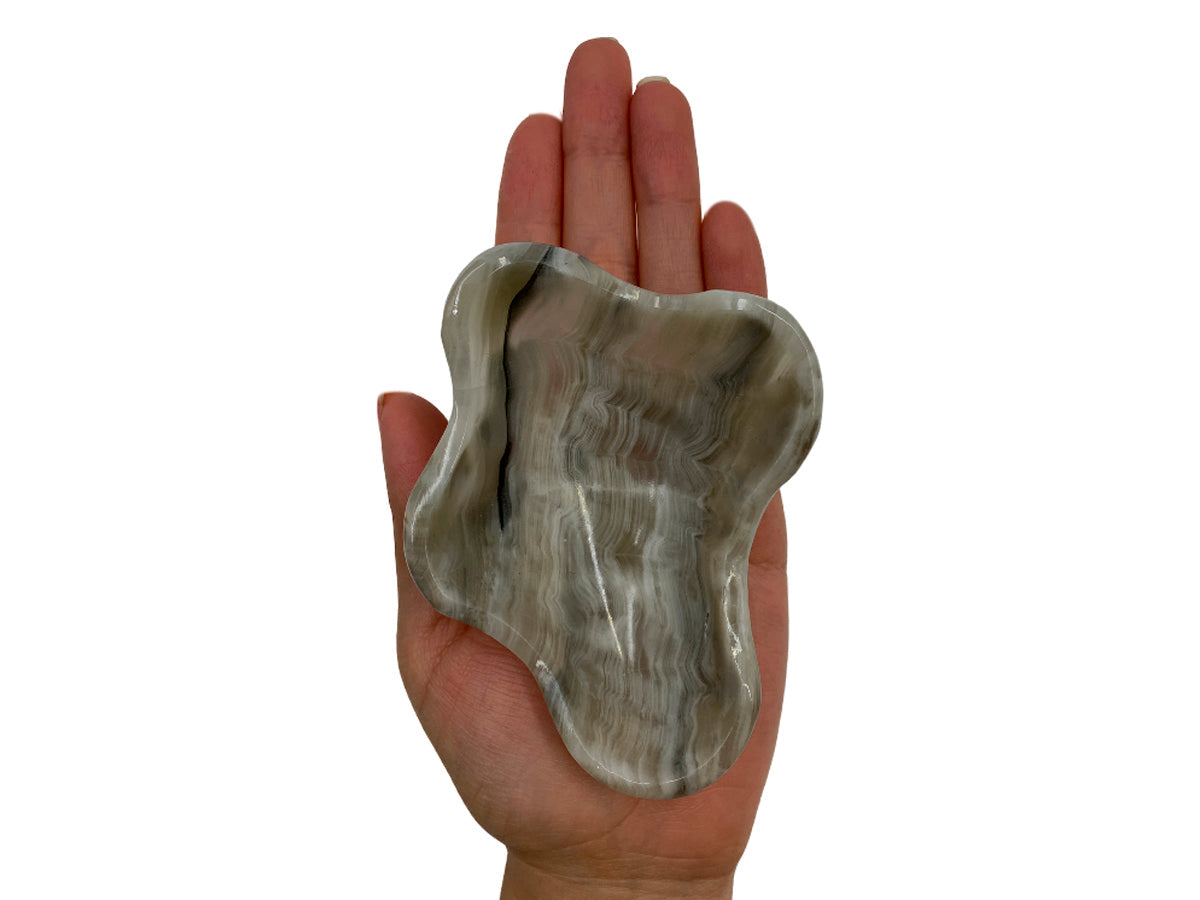 Gray Onyx Irregular Snack Bowl 9-12~5 Cm