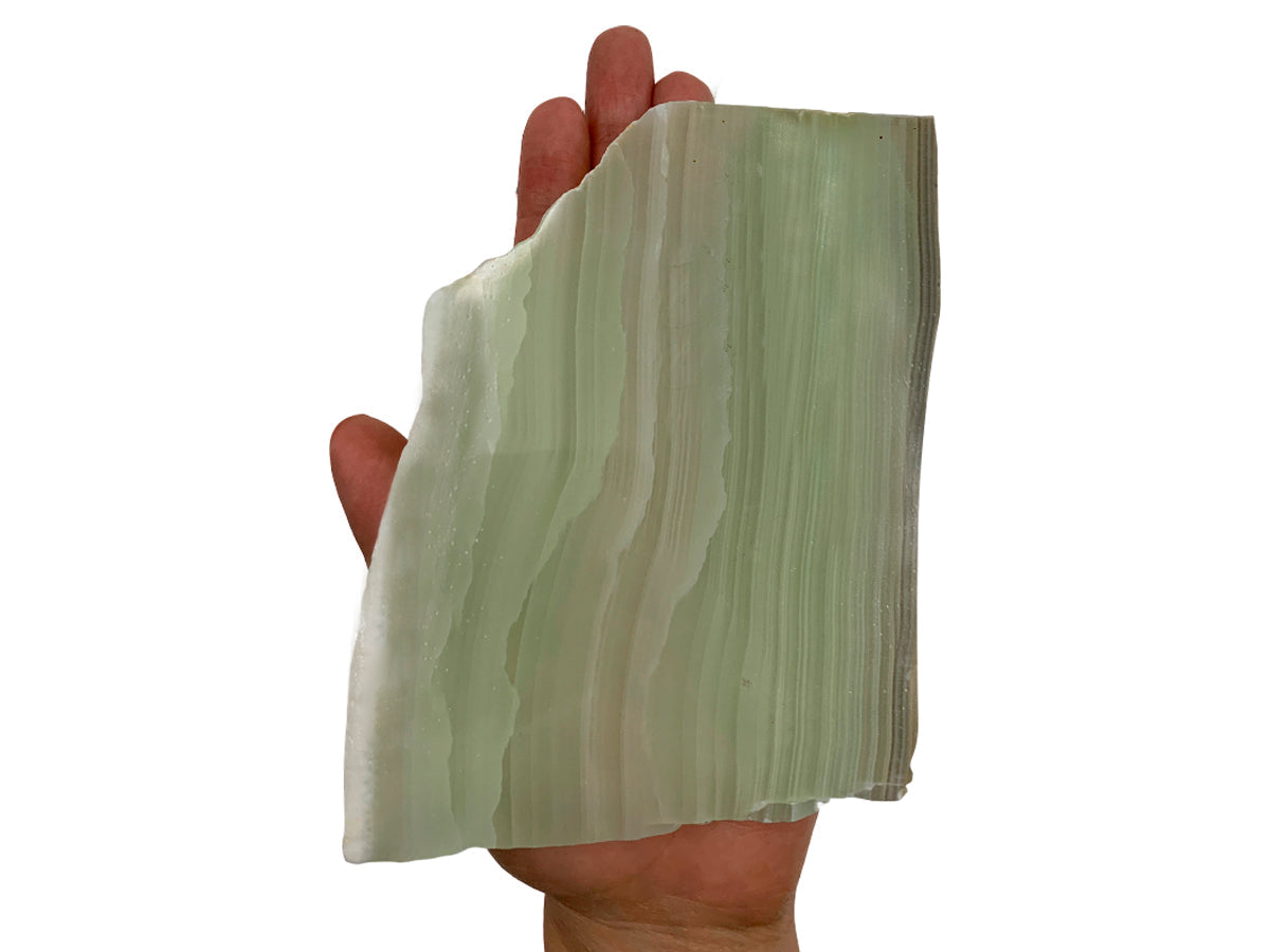 Green Onyx Irregular Slice  By Kilo