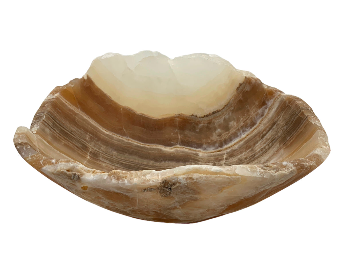 Amber Onyx Bowl 25X20X10 Cm