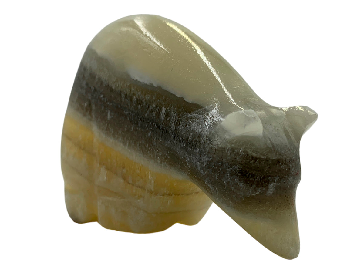 Zebra Onyx Polar Bear  7X2.5X5.5 Cm