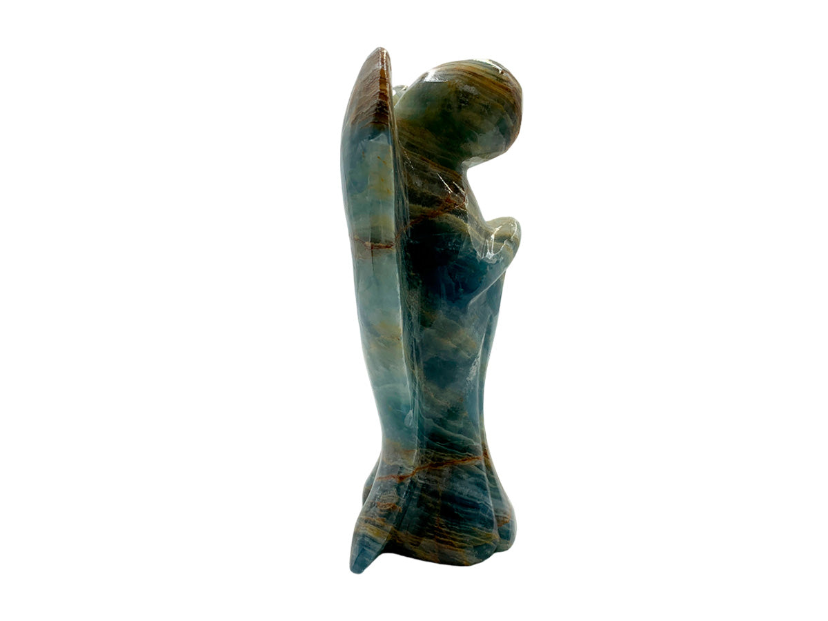 Blue Onyx Angel Polished